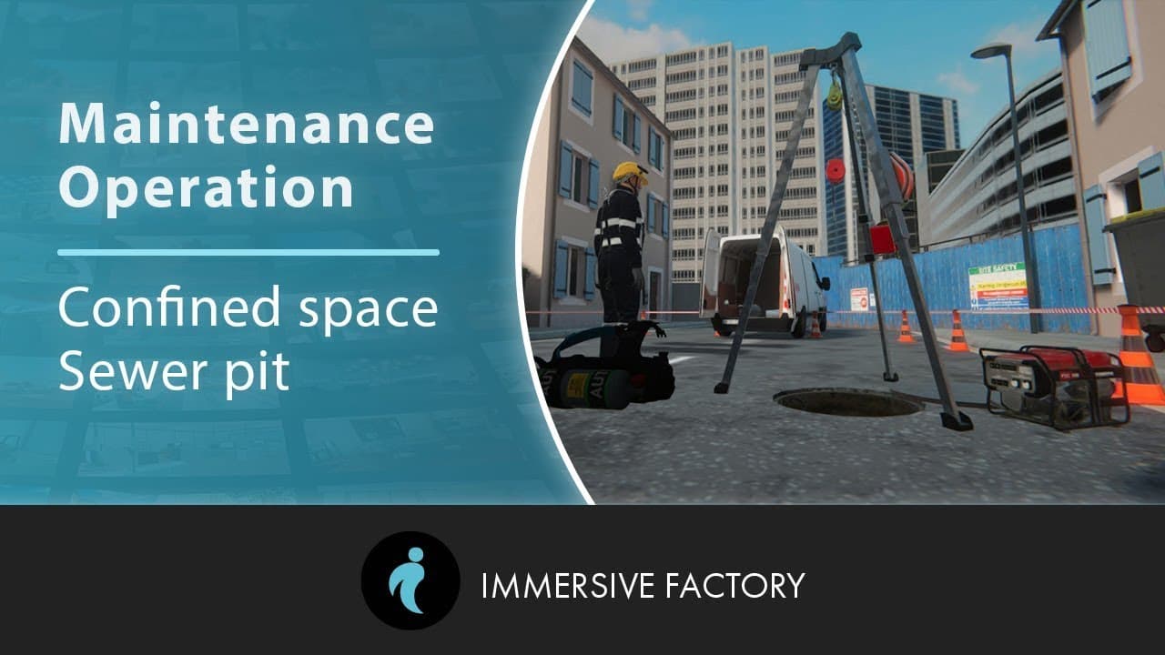 Maintenance operation - Confined space sewer pit